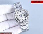 TW Factory Cartier 33*10MM NH05 Automatic Movement White Watch